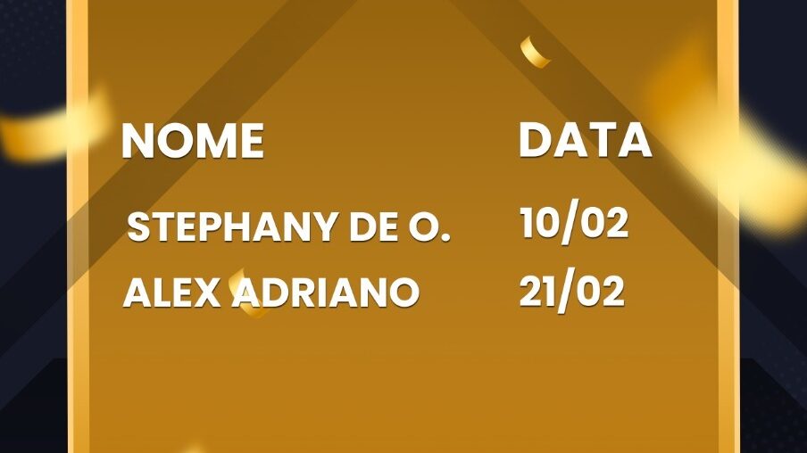 Aniversáriantes de Fevereiro